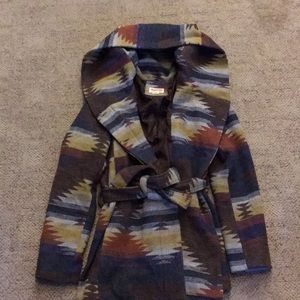 Jacket with Cape style hood great condition